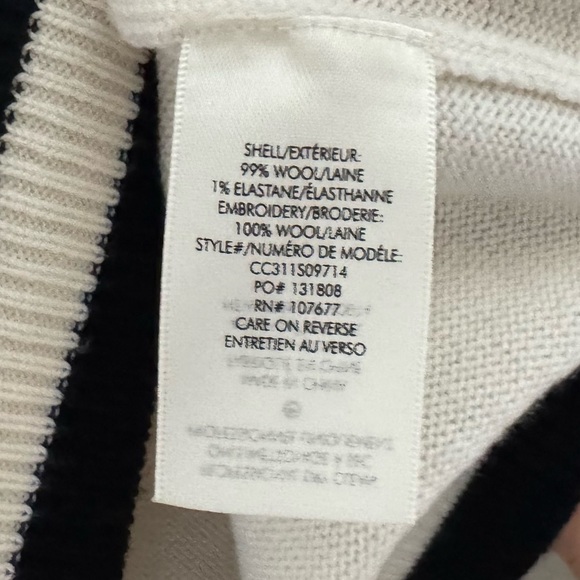 Alice + Olivia Albina LOVE Sweater RARE HTF Pullover Crew Wool Classic Novelty S - Picture 12 of 15